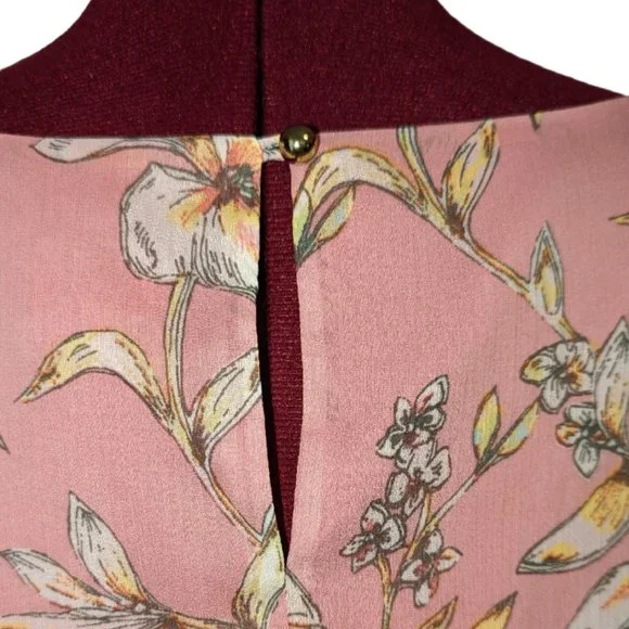 a.n.d eawy floral chiffon lined sleeveless dress - NWT - Picture 7 of 10